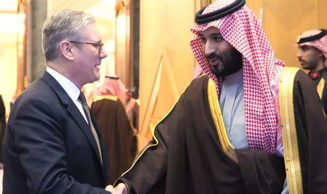 British Prime Minister's visit to Saudi Arabia, meeting with Mohammed bin Salman