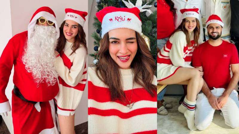 Kriti Sanon embarks on Christmas festivity with Kabir Bahia and his family