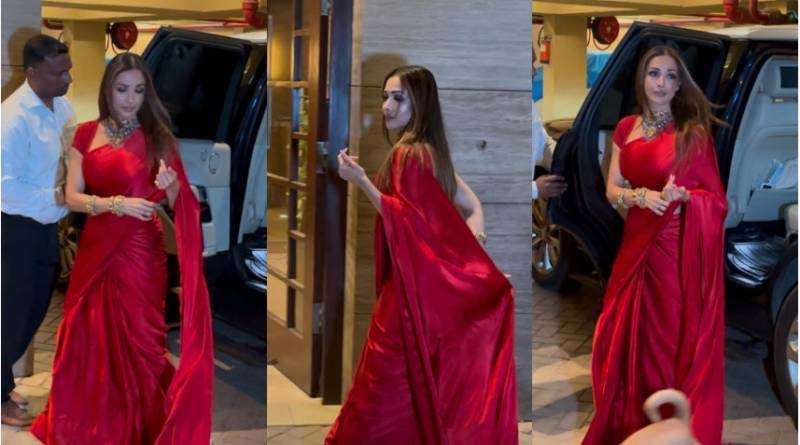 Malaika Arora’s breathtaking attendance in hot red saree