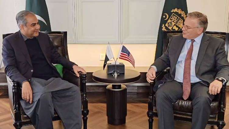 US Ambassador Donald Blome pays farewell call on Mohsin Naqvi