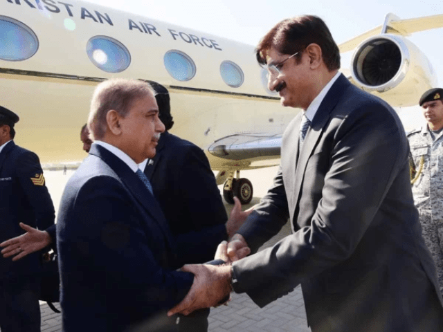 PM Shehbaz Sharif reaches Karachi on day-long visit