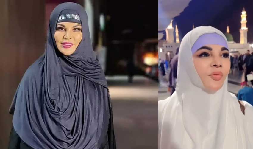 WATCH: Rakhi Sawant greets 2025 with Umrah, footage go viral