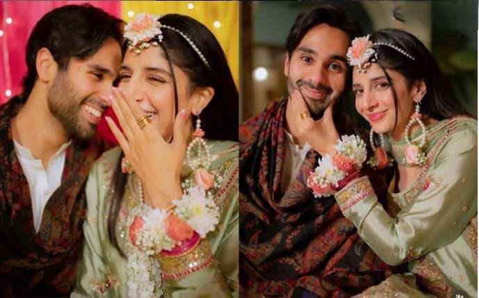 Sweet glimpses from Mawra Hocane, Ameer Gilani’s joyful dholki event