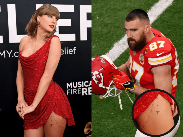 Taylor Swift’s ‘T’ charm at Grammys has fans convinced it’s a Travis Kelce tribute